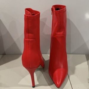 Charles David Matte Red‎ Pointy Boots